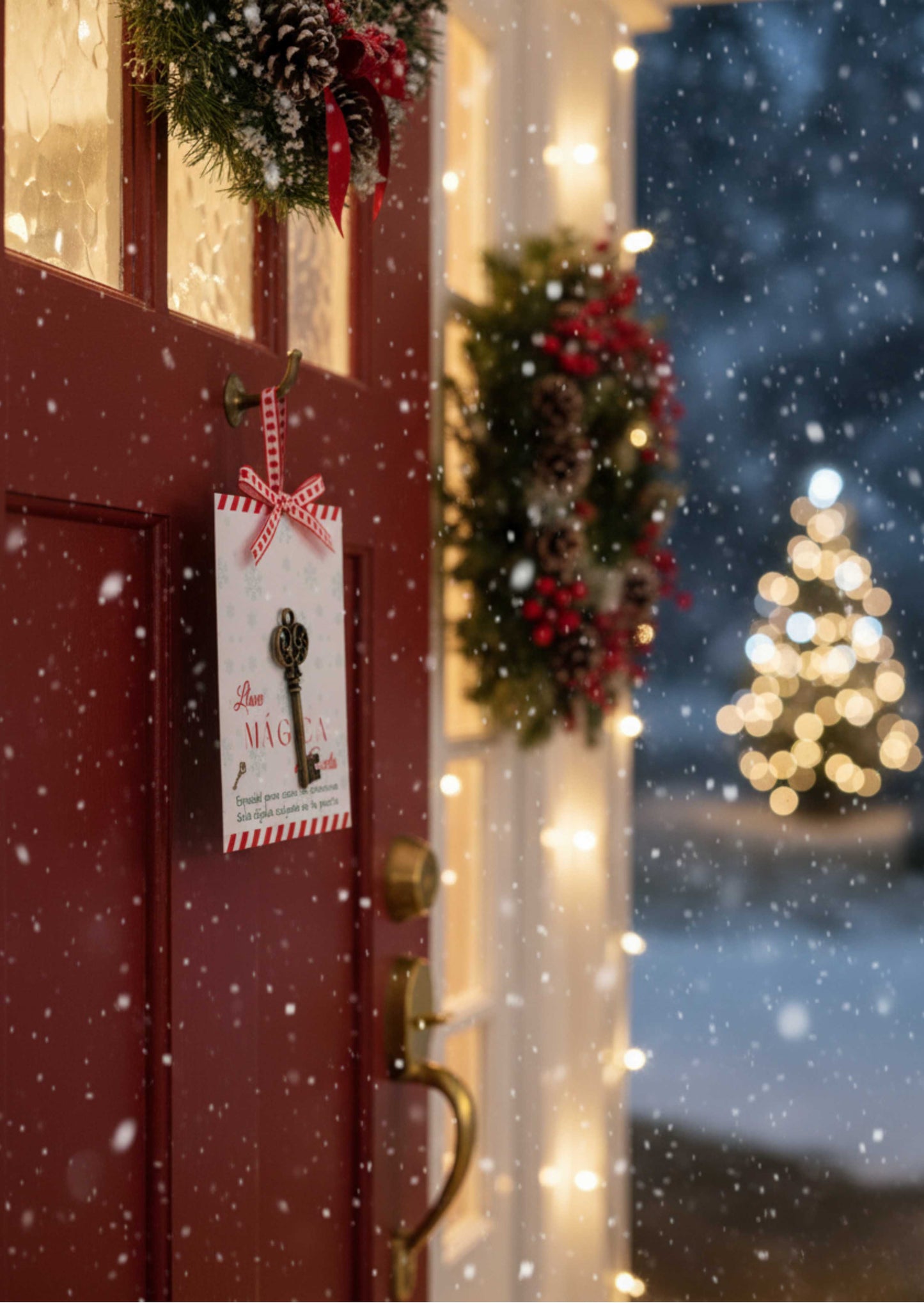 Santa's Magic Key Card - CANVA Template
