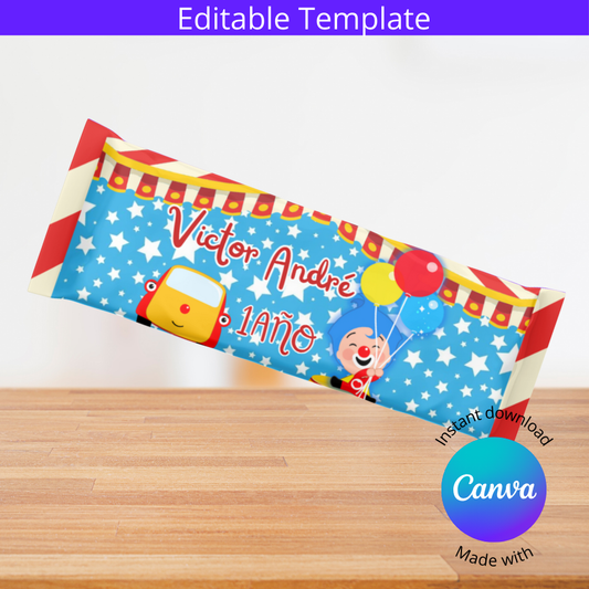 SOBRE PARA CHOCOLATE DE BARRA PLIM PLIM 