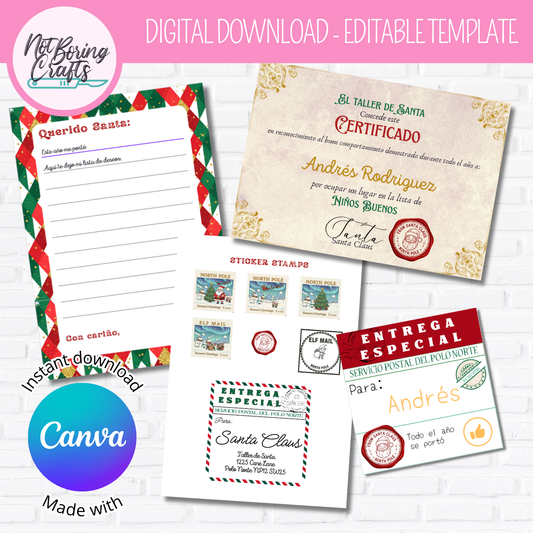 Extended Letter to Santa - Canva Template 