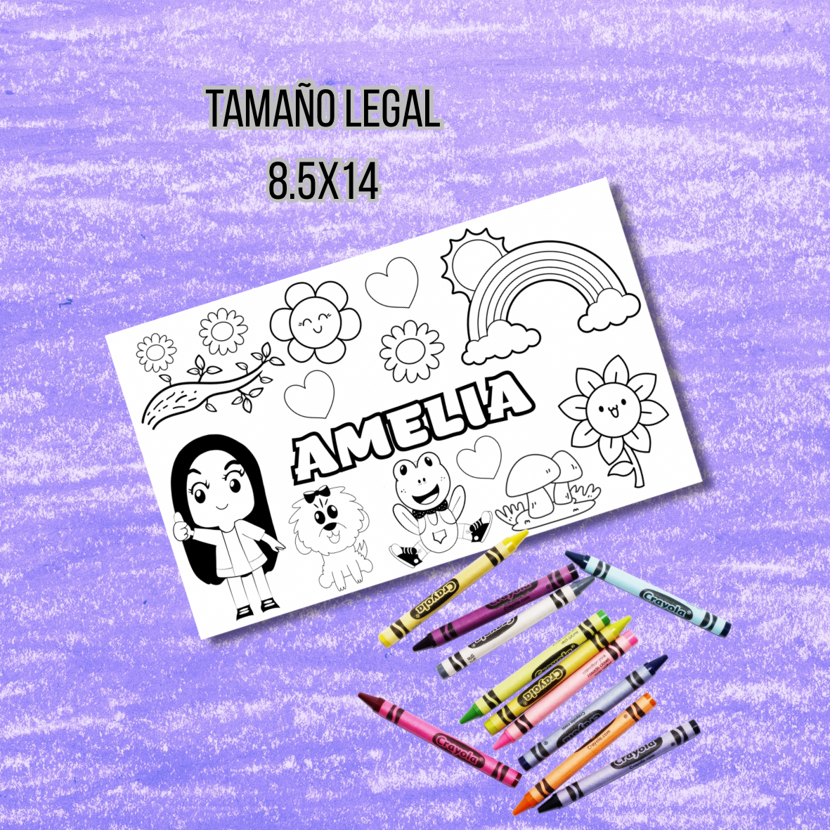 Mantel para colorear de Lara Campos Personalizable