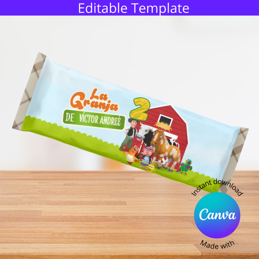 SOBRE PARA CHOCOLATE DE BARRA - LA GRANJA DE ZENON