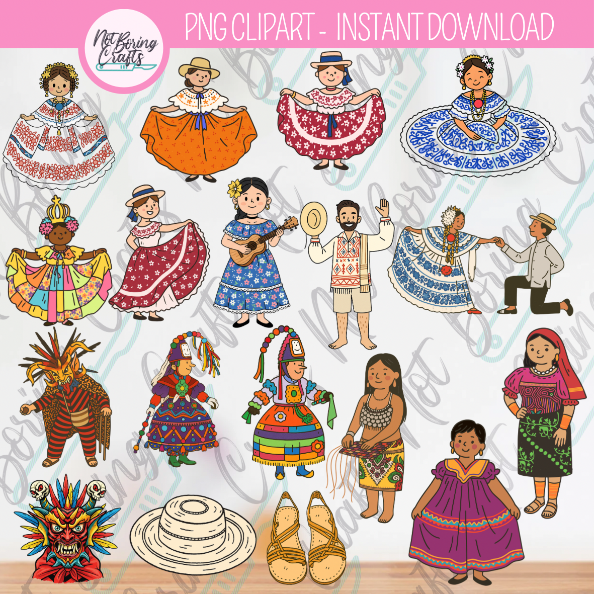 Cliparts PNG Tipicos Panameños