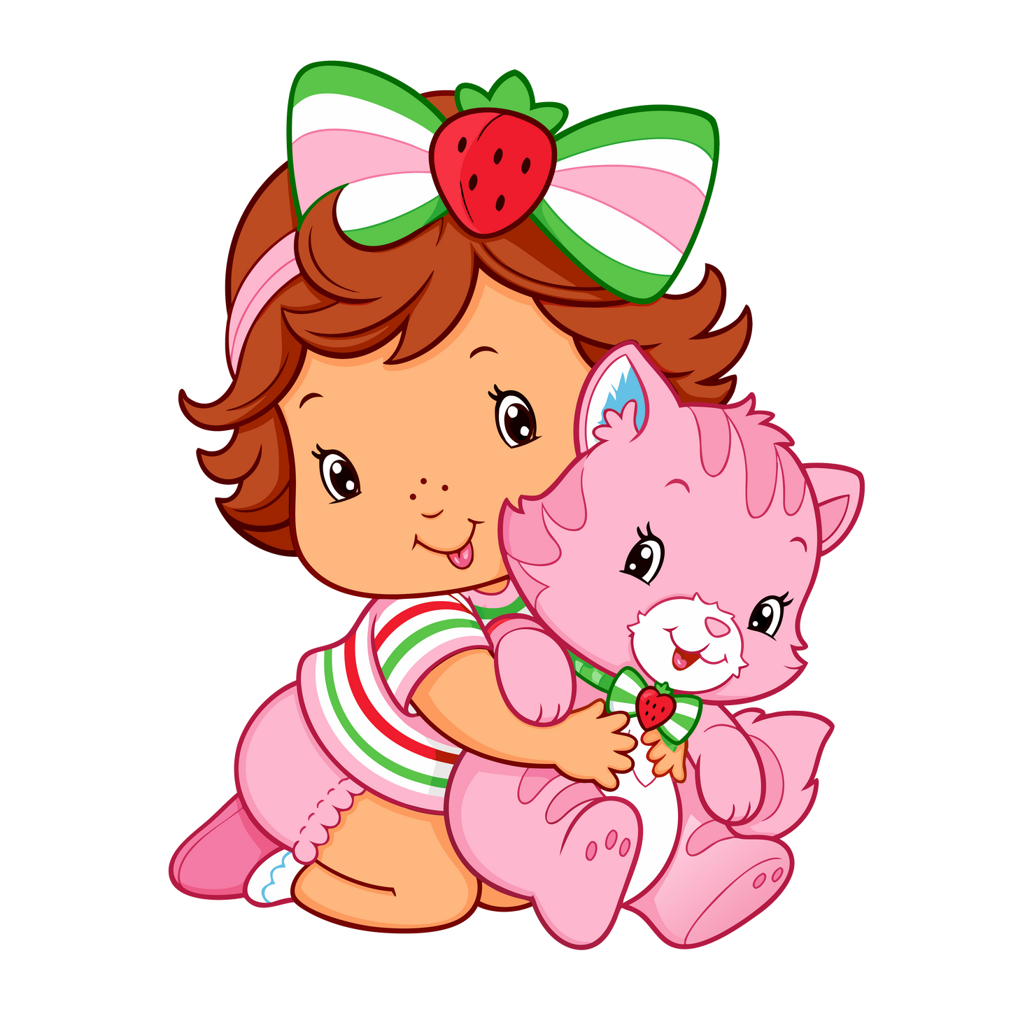 Set de Clipart PNG Strawberry Shortcake | Alta resolución con fondo transparente