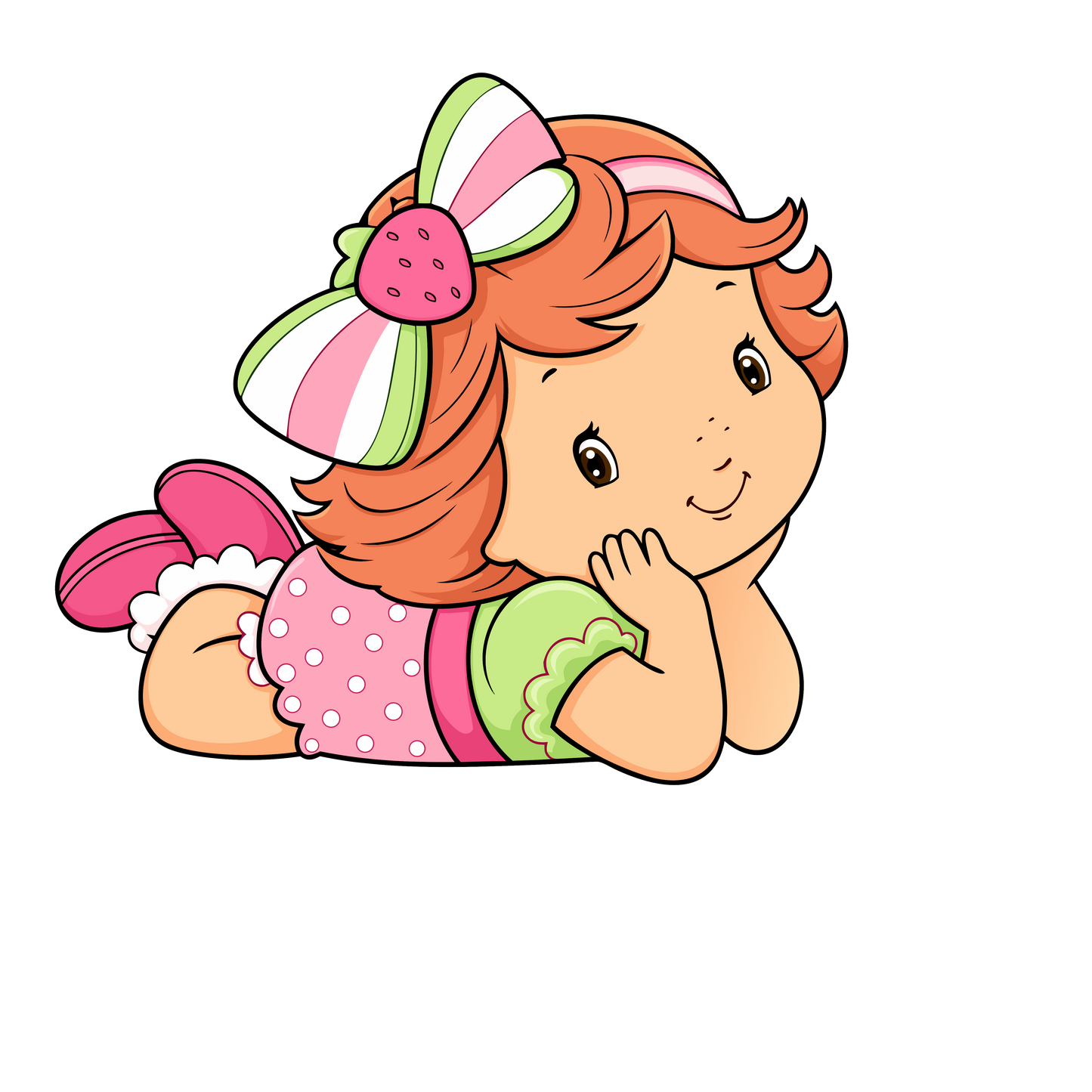 Set de Clipart PNG Strawberry Shortcake | Alta resolución con fondo transparente