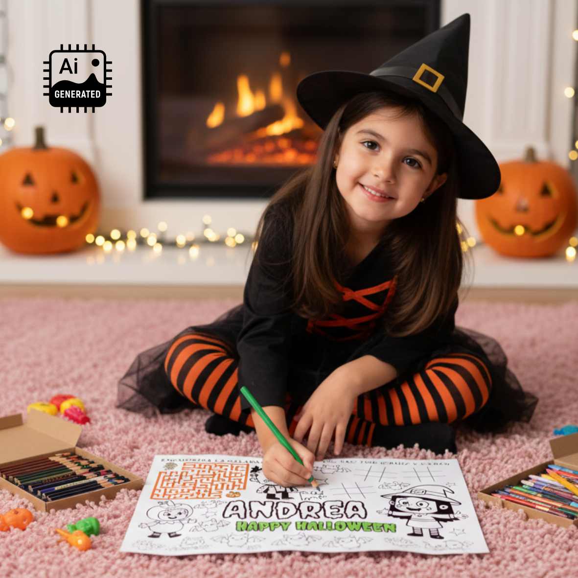 version halloween para pintar