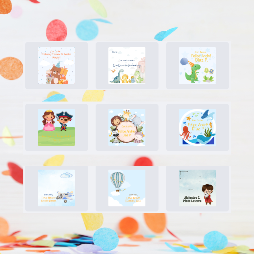 Plantilla Tags para regalos